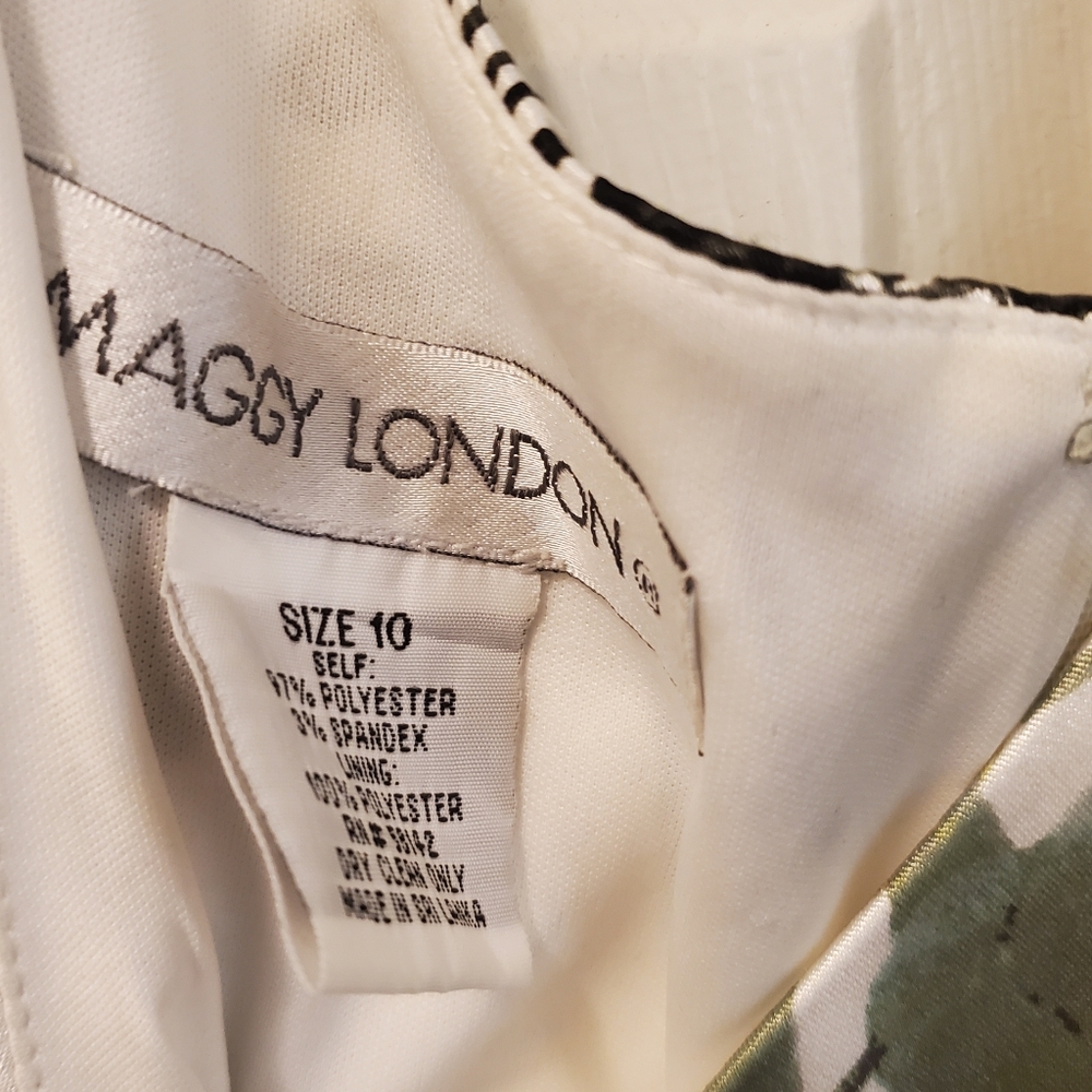 Maggy London satin floral dress - Picture 6 of 13